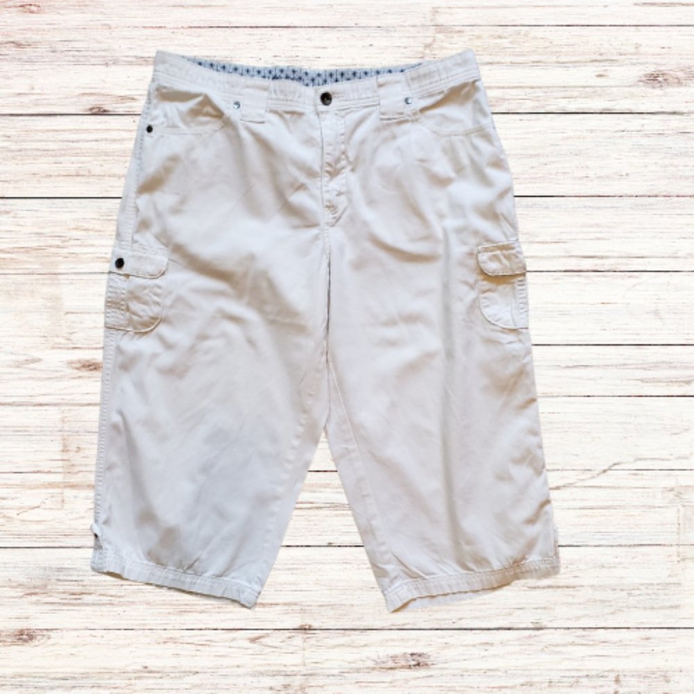 Lee Comfort Waistband Women's Cargo Capris Size Medium
